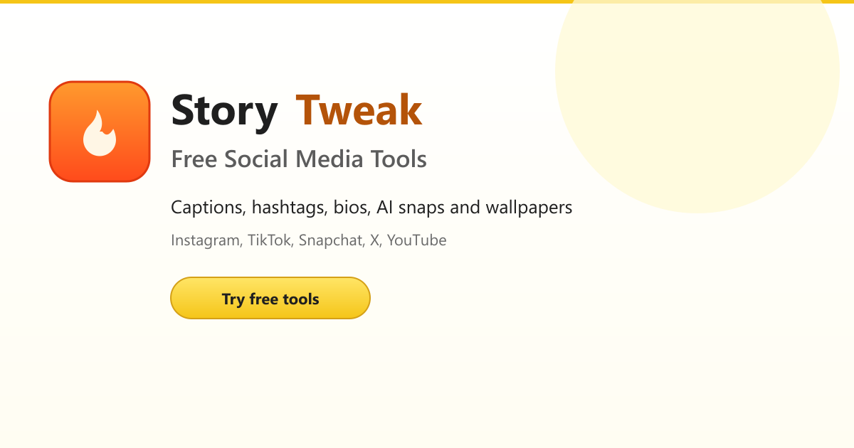 StoryTweak Tools — official preview image
